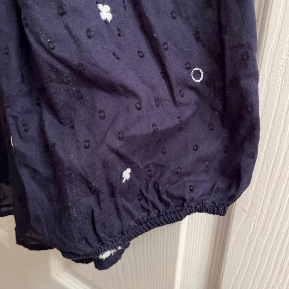 CROWN & IVY~ NAVY BLOUSE~DIMENSIONAL~XL - Picture 5 of 10